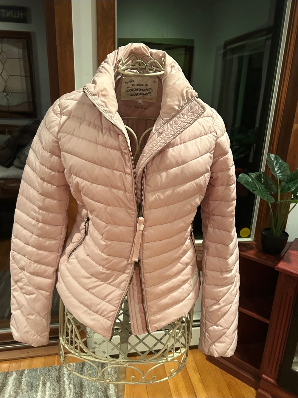 Odd Molly Women's Quilted Puffer Jacket in Light Pink
